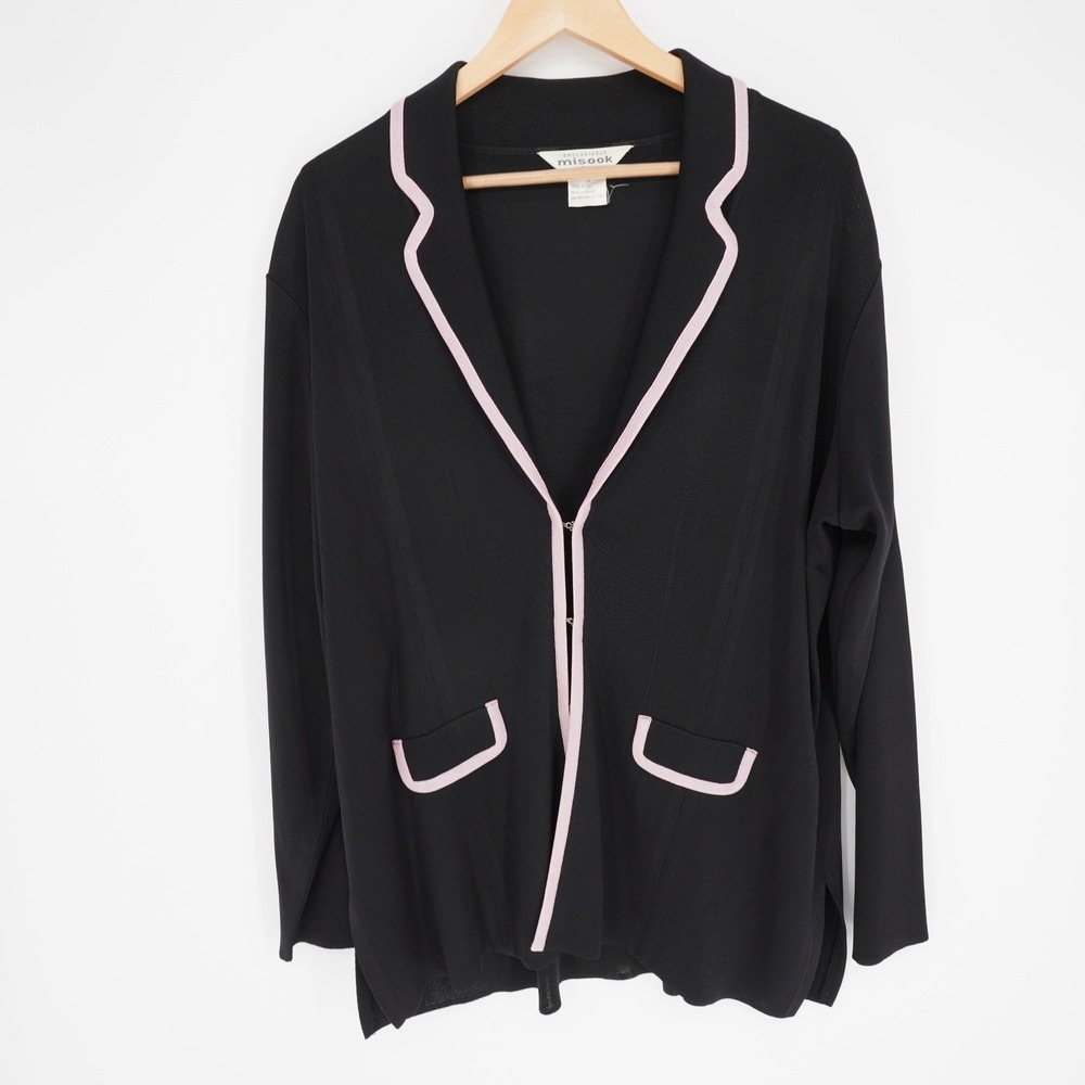 Misook Knit Cardigan Jacket Womens 1X